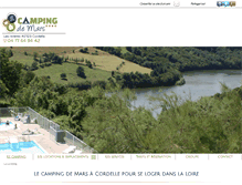 Tablet Screenshot of camping-de-mars.com